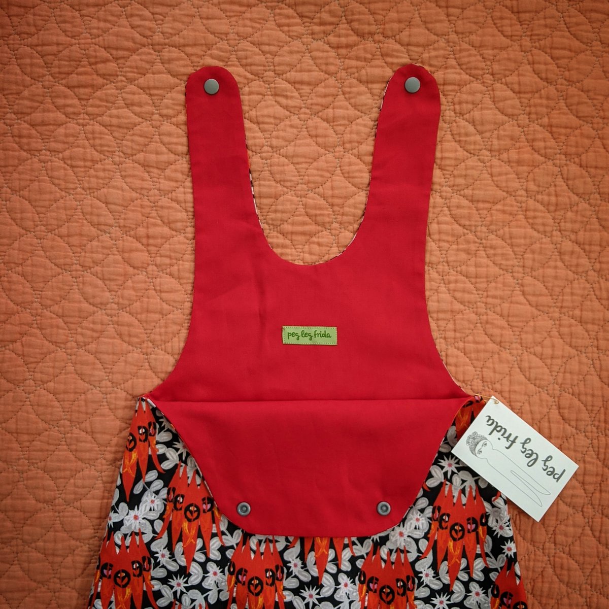 Image of Reversible Shortalls - Desert Pea