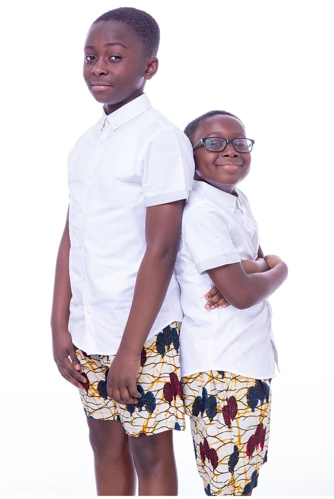 Image of Boys African print shorts