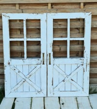 Image 1 of Wooden door  120 x60cm  white vintage