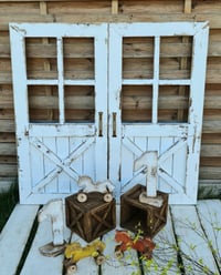 Image 2 of Wooden door  120 x60cm  white vintage