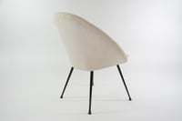 Image 2 of Fauteuil coquille ronde crème