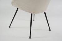 Image 4 of Fauteuil coquille ronde crème