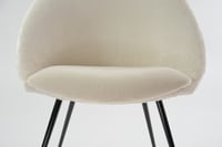 Image 5 of Fauteuil coquille ronde crème