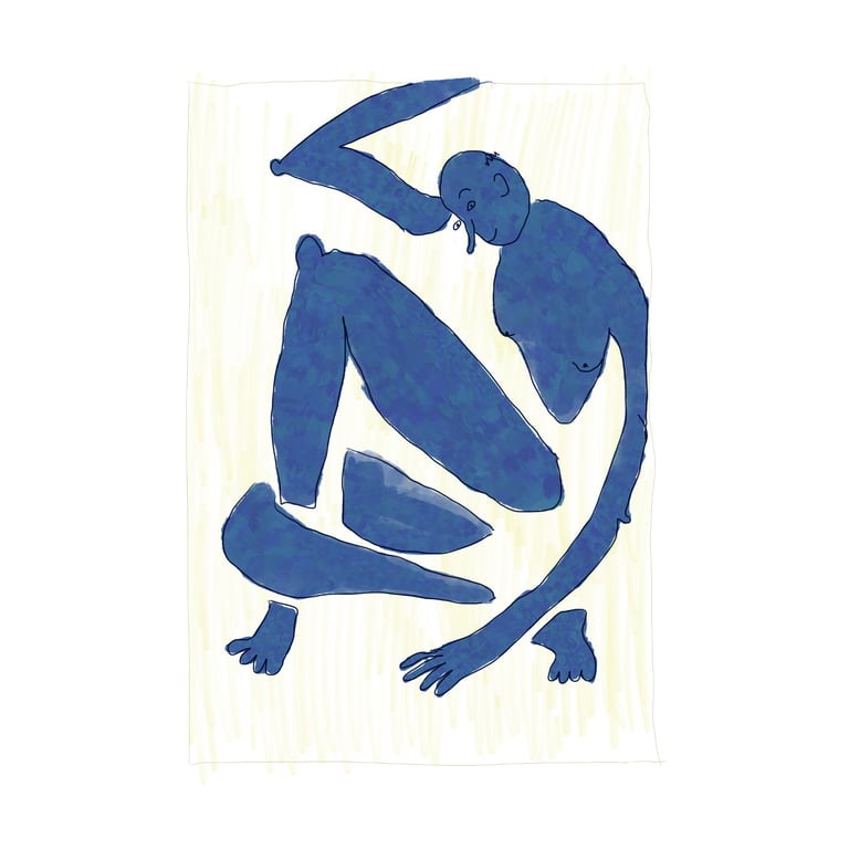 Naked Man / Matisse (Print)