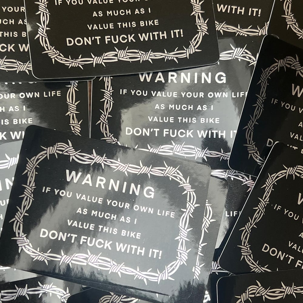 Image of Warning Sticker