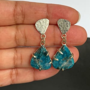 Image of Sterling silver and Apatite earrings