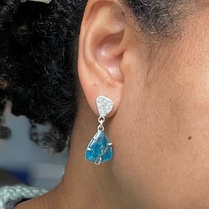 Image of Sterling silver and Apatite earrings