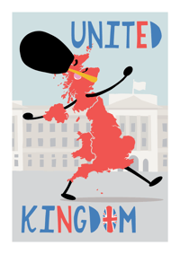 United Kingdom Map Print