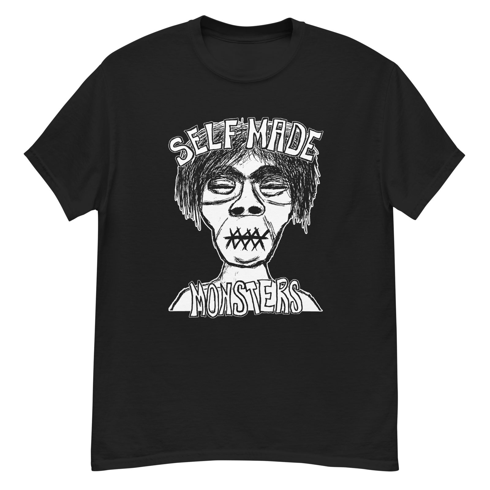 Shrunken Head Shirt - Black | Self Made Monsters