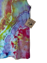 Image 3 of S Ladies Racerback Tank in Euphoria Geode Ice Dye