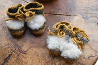 Image 6 of Wool Booties-6-12 months - Handmade in Ireland