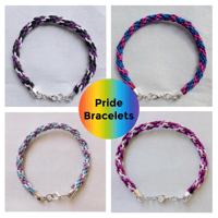Image 1 of Kumihimo Pride Bracelets