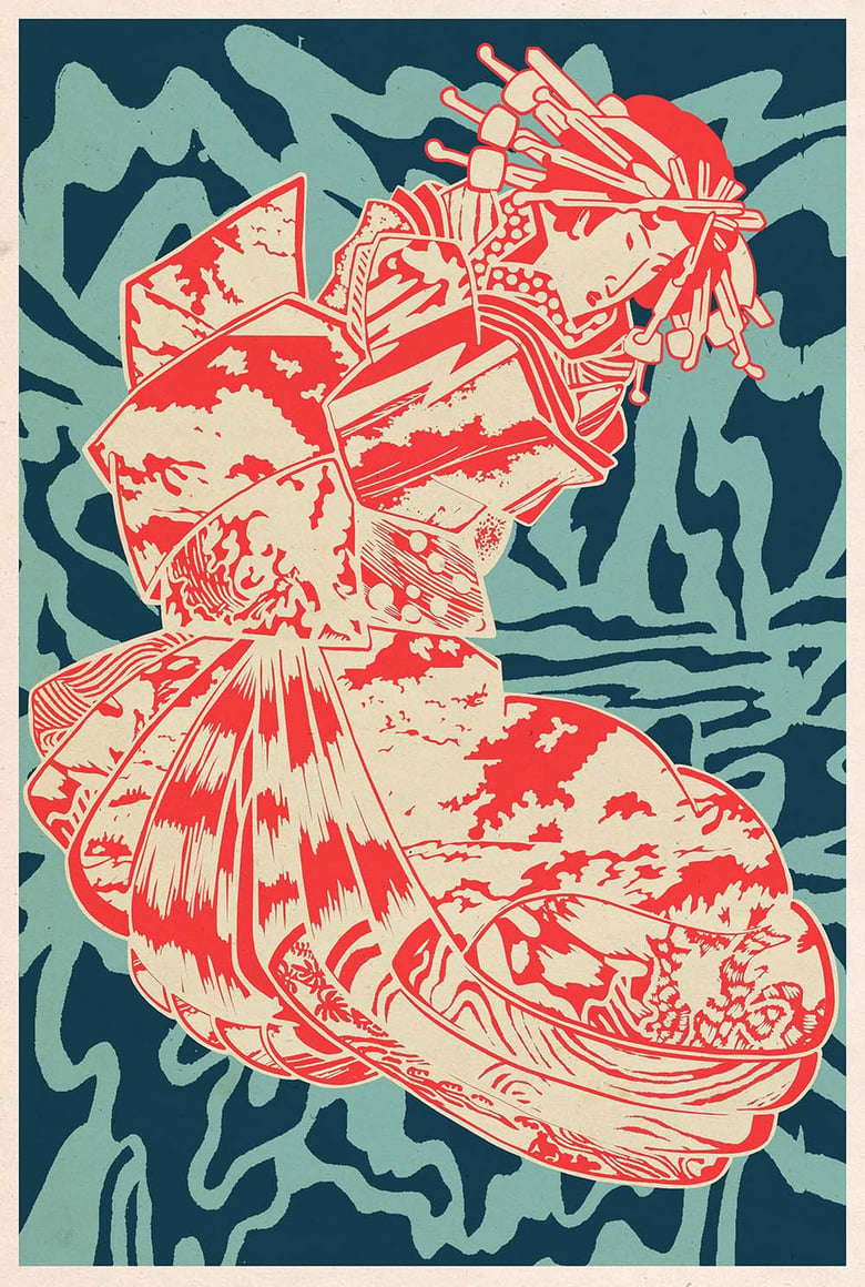 Image of Psychedelic Geisha // Giclee print