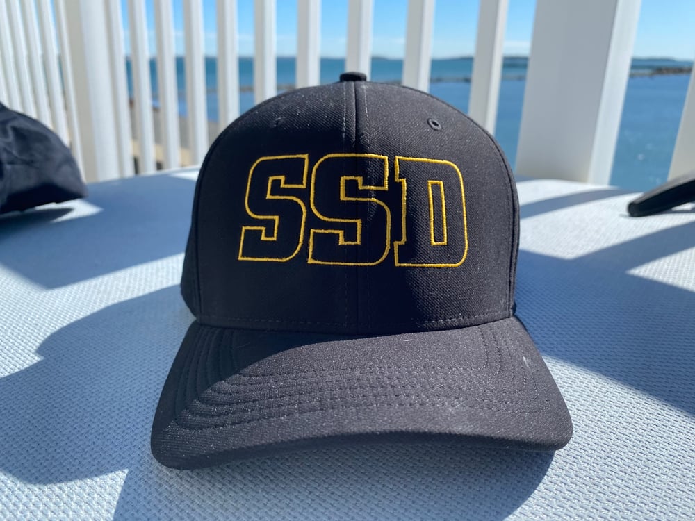 Nike Black Fitted Classic 99 Hat with SSD Gold Outline Logo