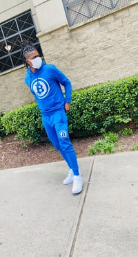 Blue Bitcoin Jogging Fit