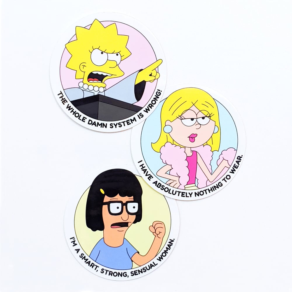 Image of 3X vinyl stickers