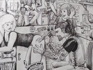 Image of TATTOO STUDIO A3 CARTOON PRINT