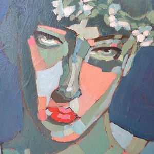 Image of Contemporary Painting, 'Bella with Blossom', Poppy Ellis