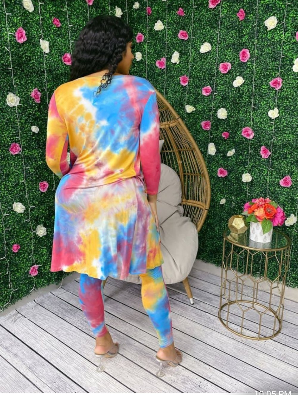 Tie Dye jumper & Dusterset