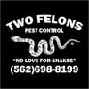 Two Felons Pest Control "SNAKES" Black