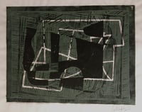 Jeremy Annear Monoprint 24cmx33cm ‘Floating forms’