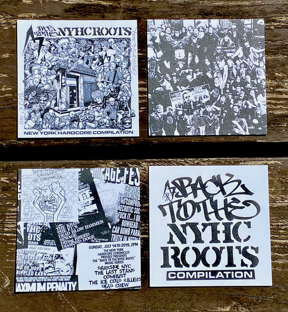 Image of A7 NYHC Compilation Square Print Bundle of 4 prints (4.75" X 4.75")