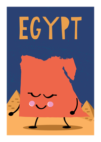 Egypt Map Print