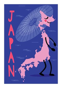 Japan Map Print