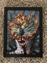 Clicker - original oil in frame