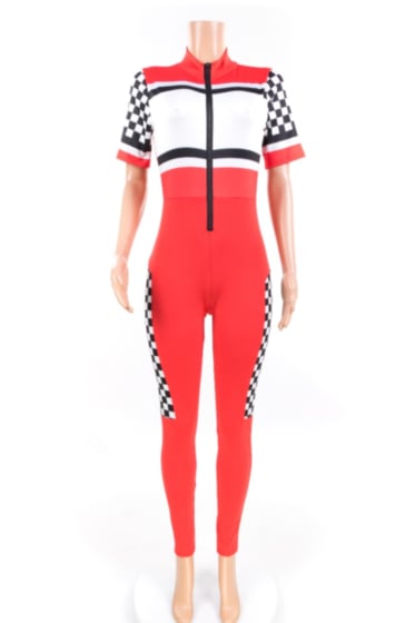 Image of Checker Racing Jumpsuit