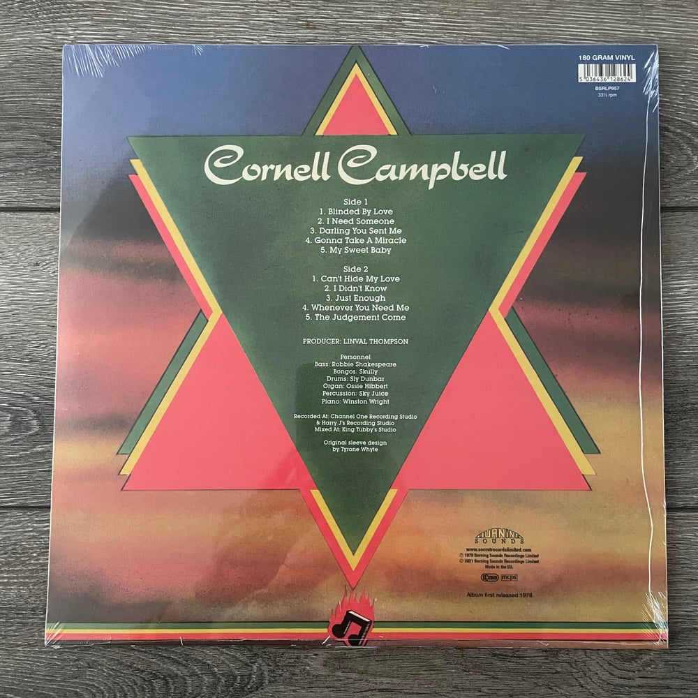 Image of Cornell Campbell - Sweet Baby Vinyl LP