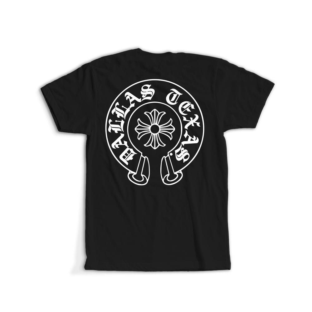 Image of DALLAS HEARTS TEE (BLACK)
