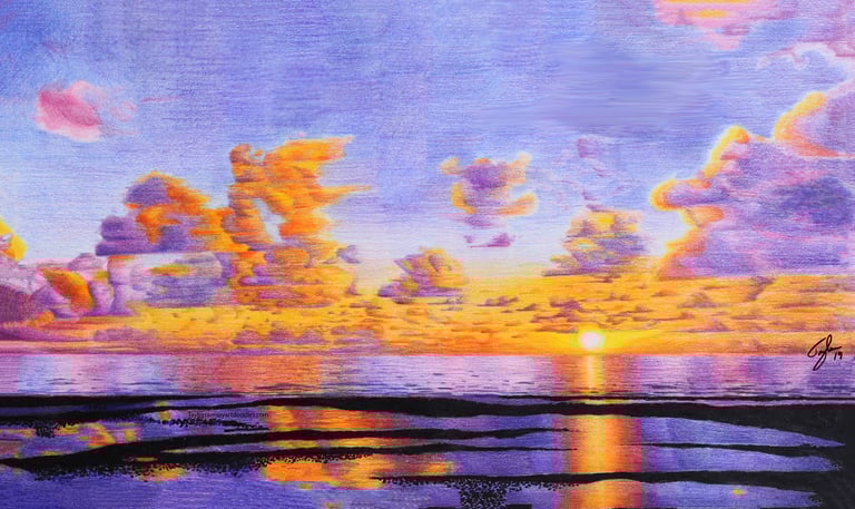 Pencil Sunset