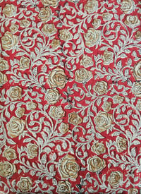 Image 2 of Namaste fabric rosier rouge 