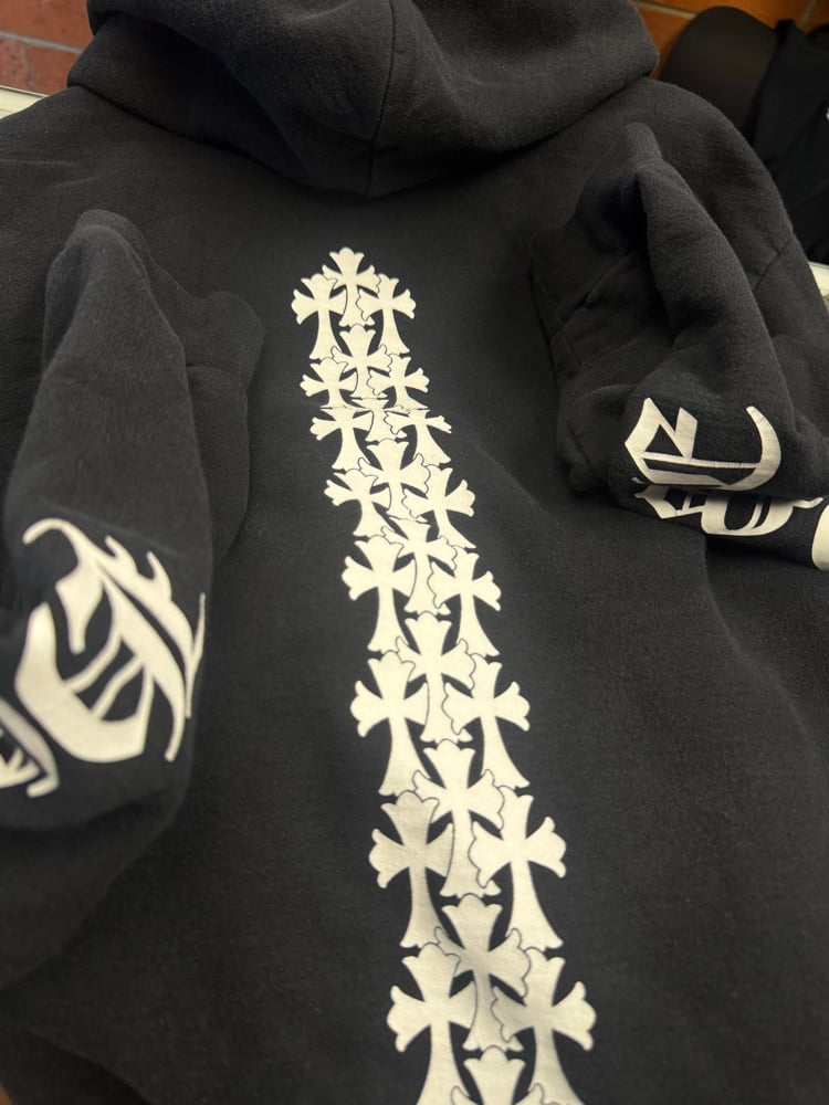 Image of Chrome Hearts Cemetery Spine Hoodie