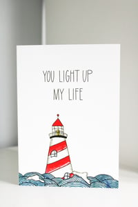 Image 1 of Light Up My Life Lighthouse Card