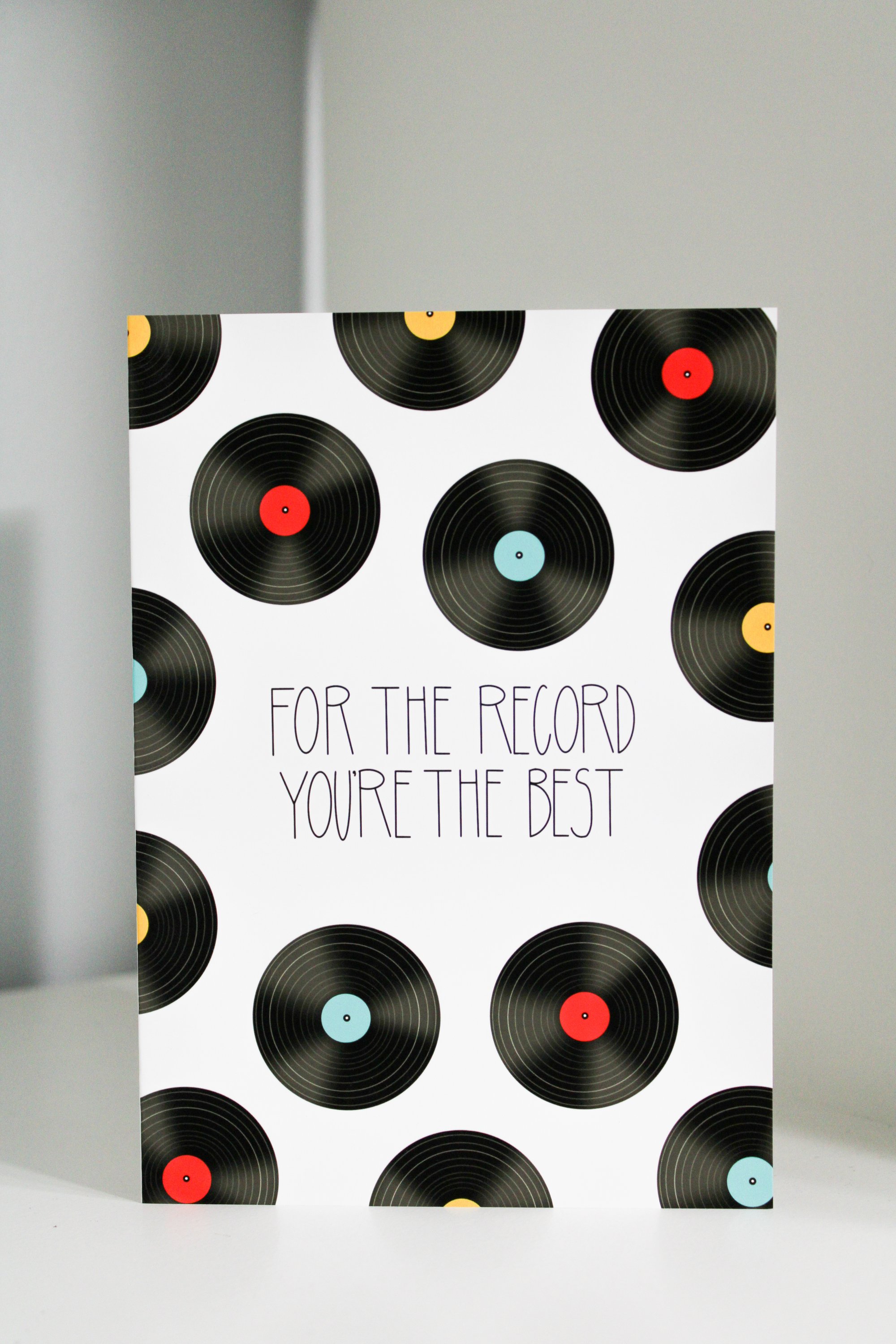 For the Record Card | Scribbles and Doodlez