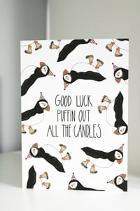 Image 1 of Puffin Birthday Card