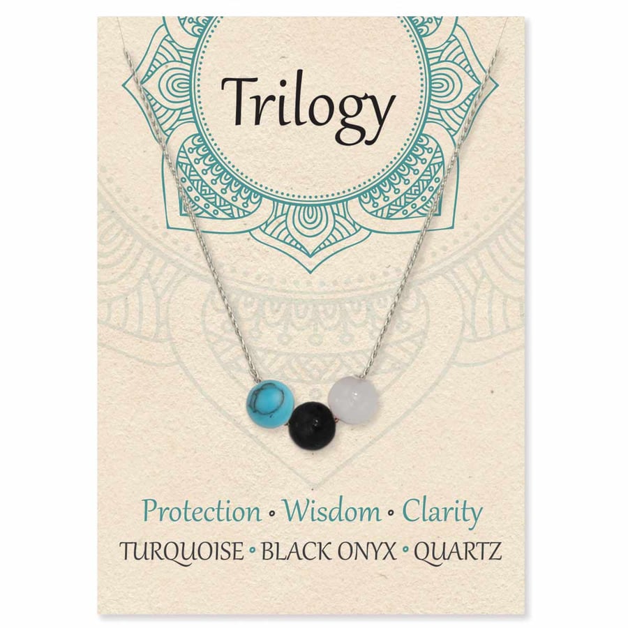Image of Enlightening Trilogy Round Stone Necklace