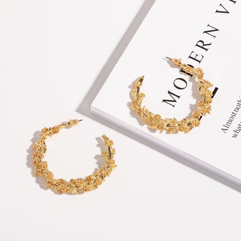 Image of Rose Adorned Earrings