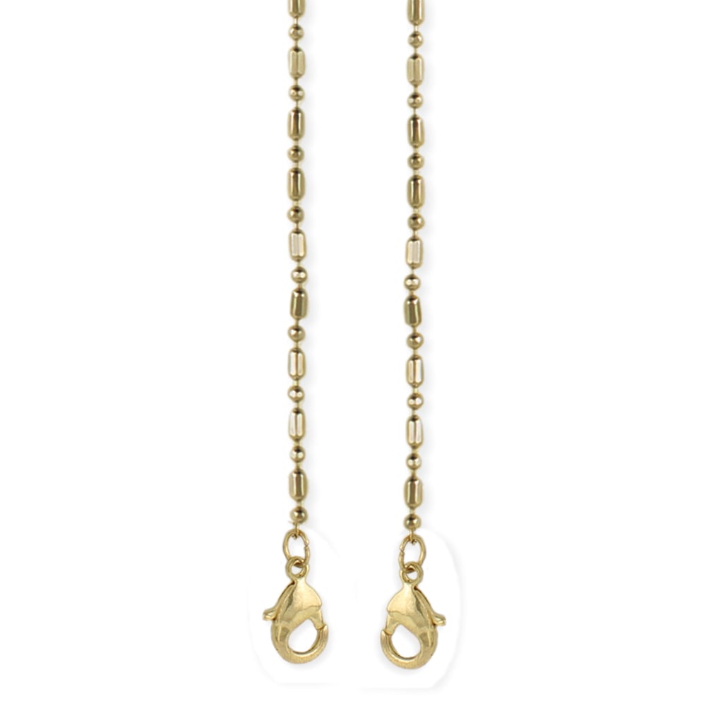 Image of Gold Bar & Ball Mask Chain/Necklace