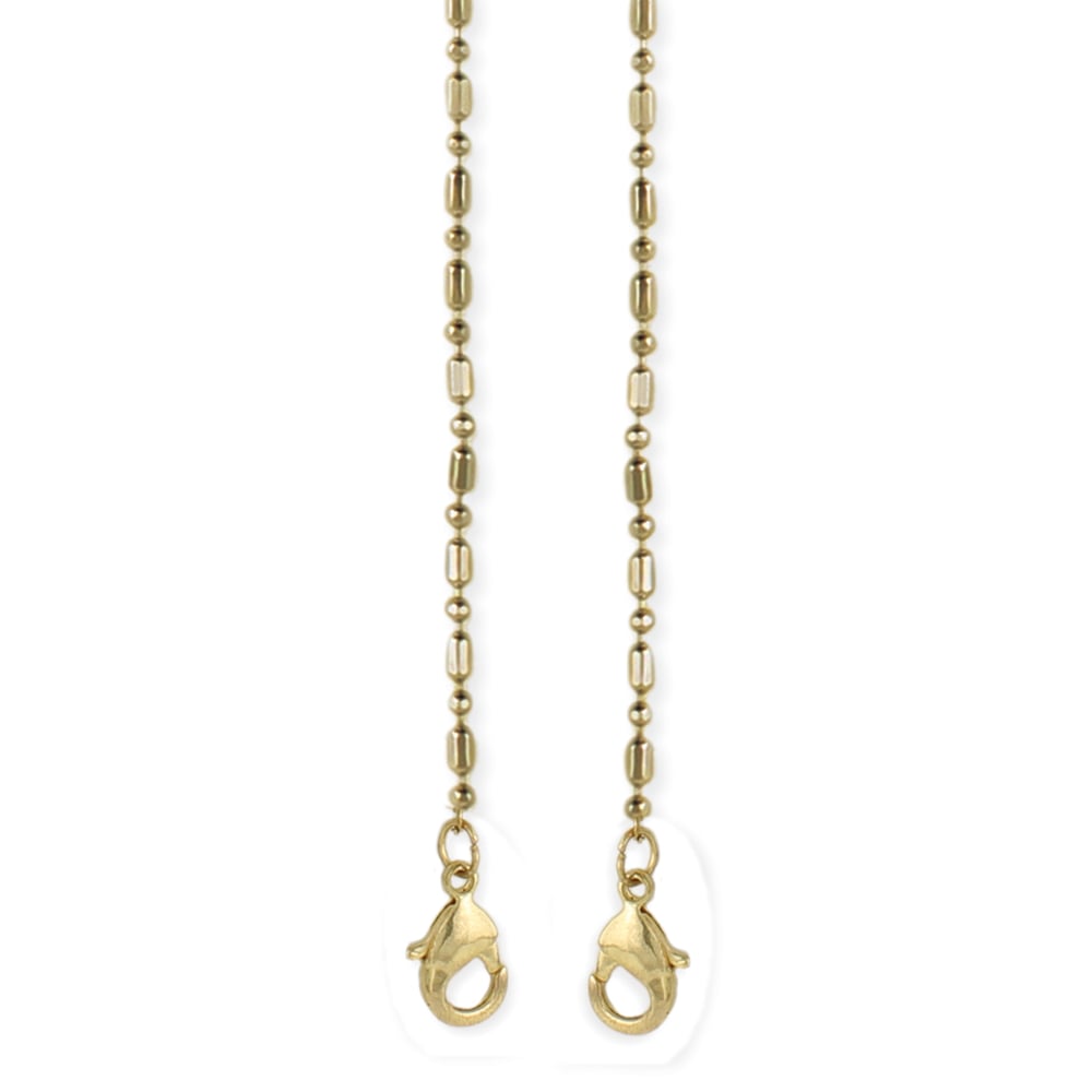 Image of Gold Bar & Ball Mask Chain/Necklace