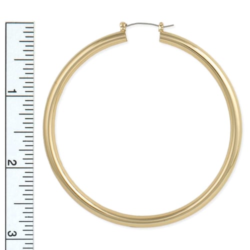 Image of Gold Hollow Oversized Hoop Earring