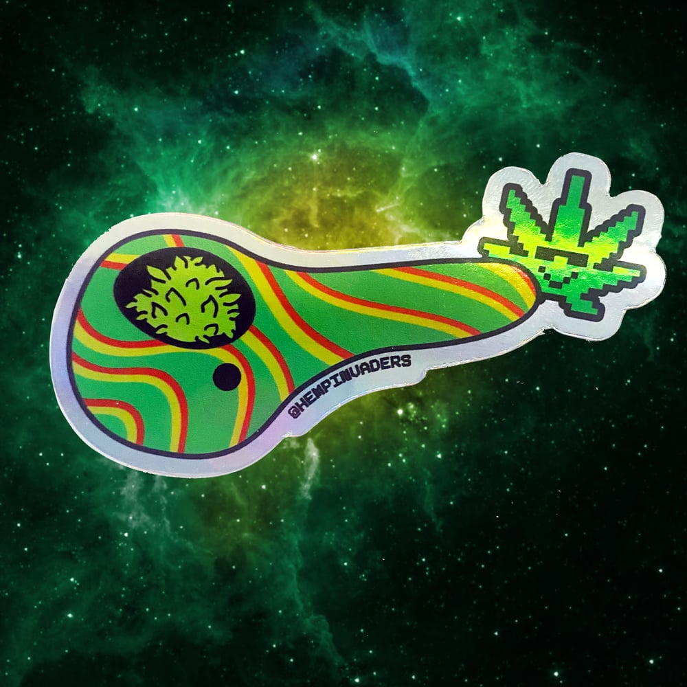 420 CHILL HOLOGRAPHIC STICKER