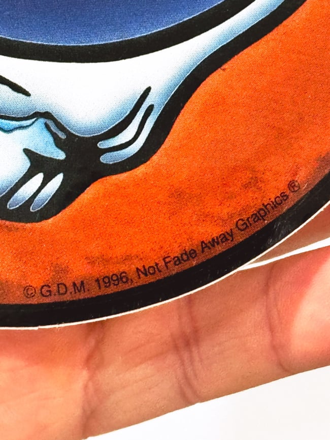 Grateful Dead 1996 Crying SYF 5” Sticker 