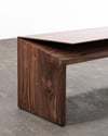 CLIPPED WING 1800MM BENCH IN AMERICAN WALNUT