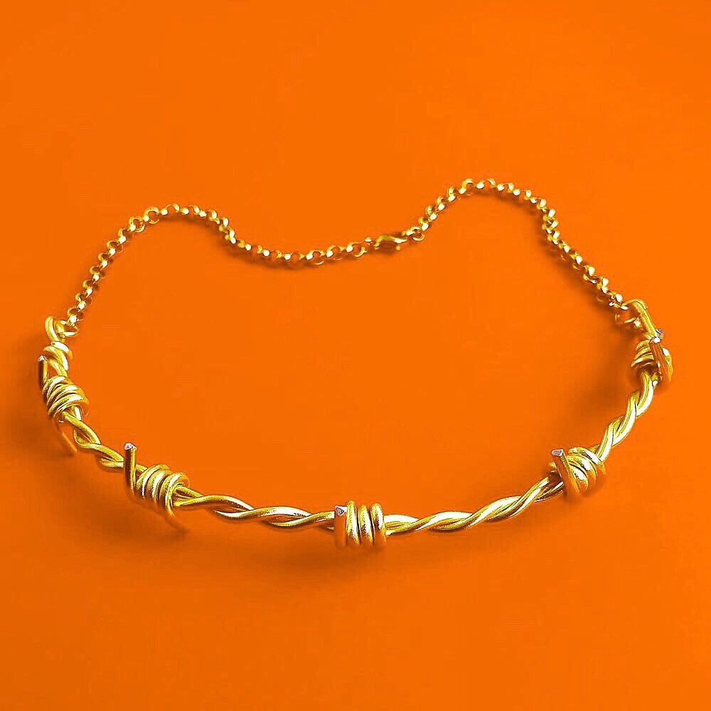 BARBED WIRE CHOKER THIN CHAIN HUTCH MELBOURNE - Main Image
