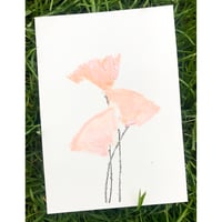 Poppy - Three - 10,4x14,7 cm, acrylic on premium aquarelle paper