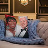 La Reina y El Rey Premium Pillow 18" x 18"