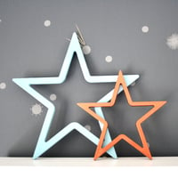 Image 3 of Painted Moon And Star Decoration